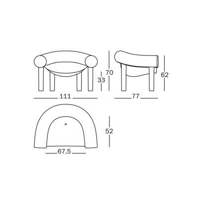 Kích Thước Ghế Sam Son Low Chair